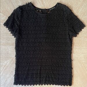 Banana Republic Black Textured Women's Blouse